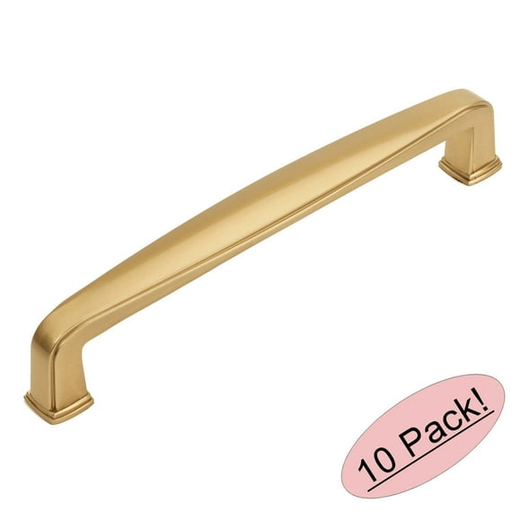 3/4 Diameter Cosmas 3312GC Gold Champagne Contemporary Cabinet Hardware Finger Pull 10 Pack 